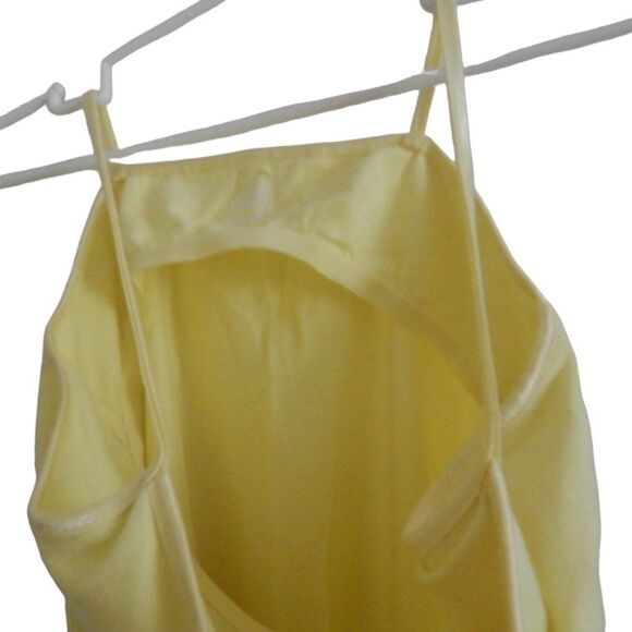 WONDER NATION girls large 10/12 solid light yellow camisole with built in bra - Picture 5 of 5